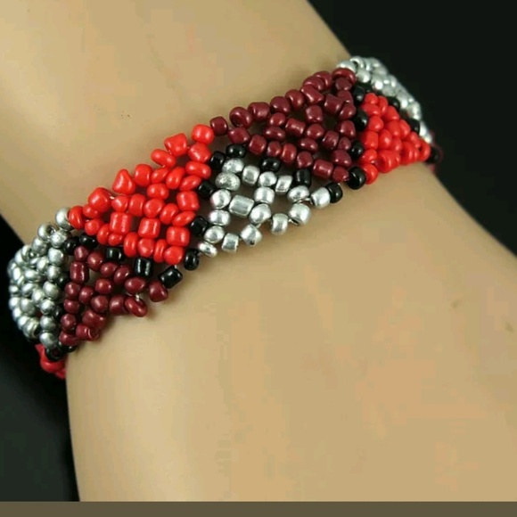 harley quinn Jewelry - 2/$15 HANDMADE NEPAL BEAD BRACELET HARLEY QUINN